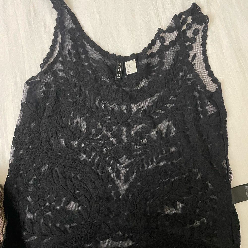 Chic Black Lace Top